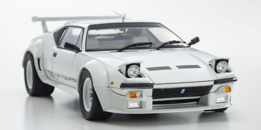 118 De Tomaso Pantera GT5 White Model Car Kits Plastic Model
