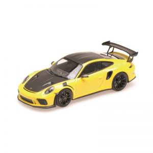 1:18 2019 Porsche 911 GT3RS - Yellow with Weissach Package and Platinum Wheels