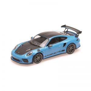 1:18 2019 Porsche 911 GT3 RS - Blue with Weissach Package and Gold Wheels