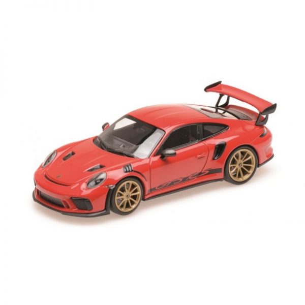 1:18 2019 Porsche 911 GT3 RS (991.2) - Red with Gold Wheels
